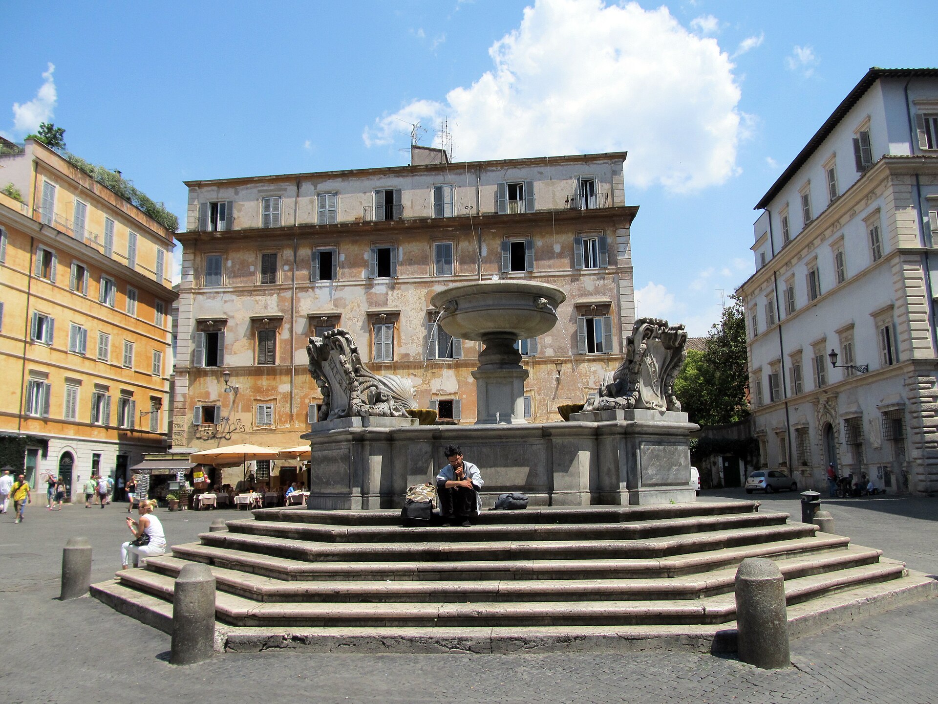 Plaza de Santa María en Trastevere